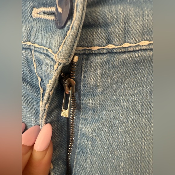 Authentic Chanel Women's Blue Jeans - Size 36 - Picture 5 of 10
